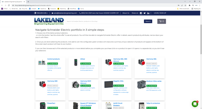 Schneider Electric Product Selector Tools - Lakeland Engineering